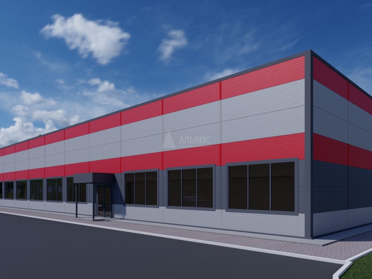 3D визуализация Магазины, ТЦ из сэндвич-панелей, павильоны из сэндвич панелей - фото 3