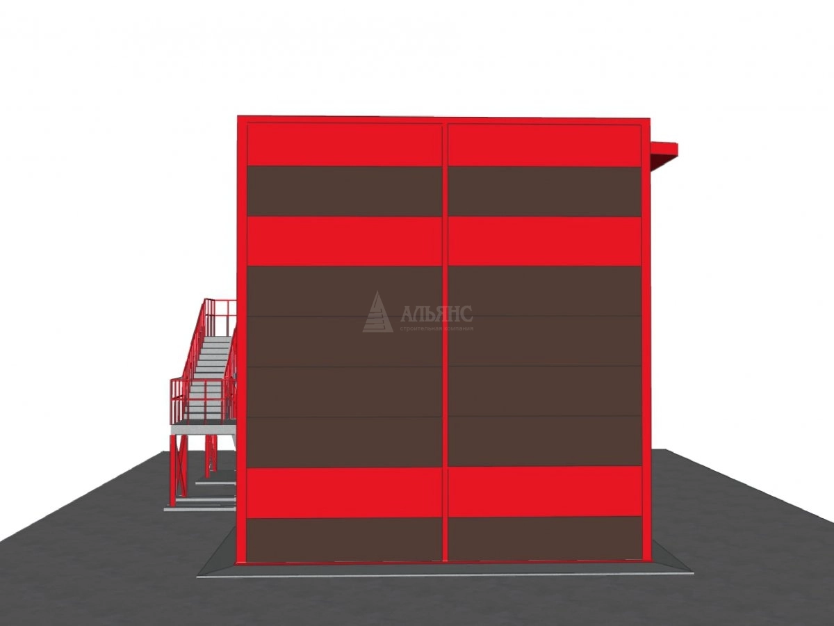 3D визуализация АБК из сэндвич-панелей - фото 16