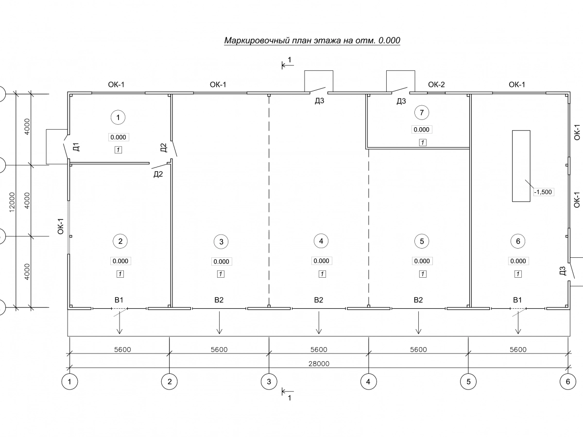 Планировка Автомойка из сэндвич-панелей -  фото 1